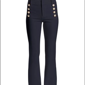 Derek Lam 10 Crosby Navy Robertson Flare Pants